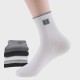 Men's Cotton Crew Socks for All Seasons - Thick, Breathable & Moisture-Wicking