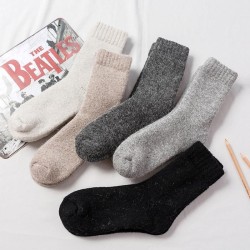 Extra Thick Wool Socks for Men and Women - Heavy Fleece Lined Winter Socks, Mid-Calf Thermal Socks