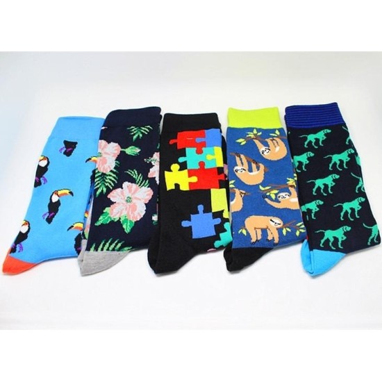 Unisex Cotton Crew Socks - Bulk Fashion Socks for Men & Women
