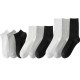 Men's Cotton Crew Socks for Fall & Winter - Moisture-Wicking, Casual & Dress Styles in Black, White & Grey