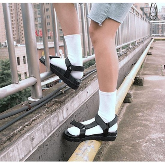 Unisex Sports Socks Mid-Crew Black White Grey Combed Cotton Soft Winter Socks