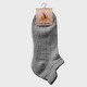 Thick Terry Crew Socks for Men & Women - Non-Slip Cotton Sports Ankle Socks with Cushioned Sole