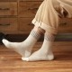 Men's Winter Wool Socks - Extra Thick Thermal Fleece Lined Mid-Calf Socks
