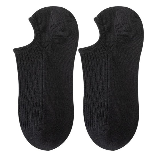 Men's No-Show Socks Summer Cotton Low-Cut Breathable Non-Slip Casual Dress Socks