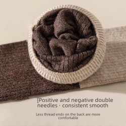 Extra Warm Wool Knee-High Socks | Thick Fleece-Lined, Non-Slip, Long Over-Knee Winter Socks