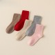Cashmere Socks for Women - Winter Mid-Calf Socks with Fleece Lining, Extra Warm Wool Blend for Cold Weather