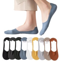 Men's No-Show Socks: Breathable, Moisture-Wicking & Non-Slip Summer Invisible Liner Socks