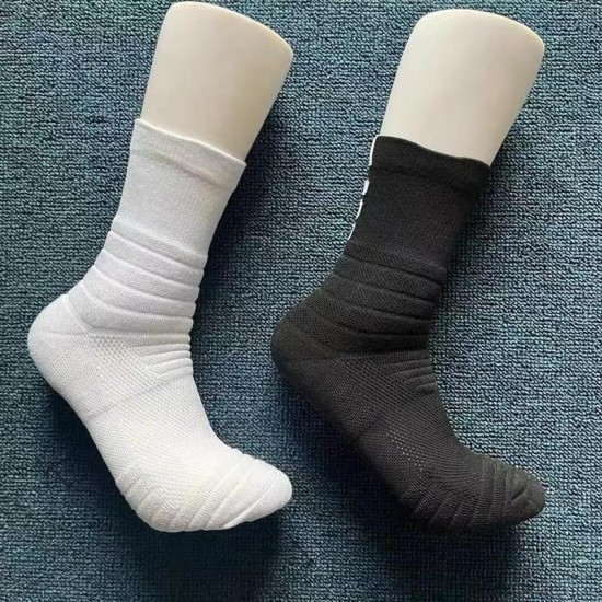 Elite Basketball Socks with Thick Terry Cushioning | Mid-Calf High-Performance Sports Socks for Running & Outdoor