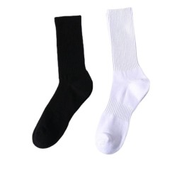 Thick Terry Cushion Athletic Socks | High Cotton Mid-Calf Basketball Socks for Men & Women | Breathable & Warm for