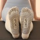 Non-Slip Over Knee Yoga Socks with Toe Separators - Long Compression Socks for Pilates, Fitness & Professional Workouts
